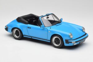 Porsche 911 930 Carrera Kabriolets Zils Minichamps 1:18 100063032 Metāls — attēls 6 no 8