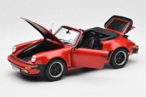 Porsche 911 930 Turbo Kabriolets Sarkans Norev 1:18 187664 Metāls — attēls 2 no 8