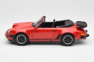 Porsche 911 930 Turbo Kabriolets Sarkans Norev 1:18 187664 Metāls — attēls 4 no 8