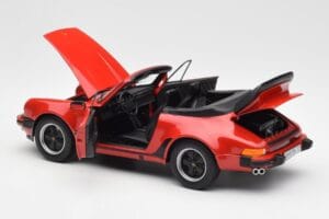 Porsche 911 930 Turbo Kabriolets Sarkans Norev 1:18 187664 Metāls — attēls 5 no 8