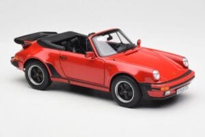 Porsche 911 930 Turbo Kabriolets Sarkans Norev 1:18 187664 Metāls — attēls 6 no 8
