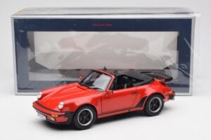 Porsche 911 930 Turbo Kabriolets Sarkans Norev 1:18 187664 Metāls — attēls 8 no 8
