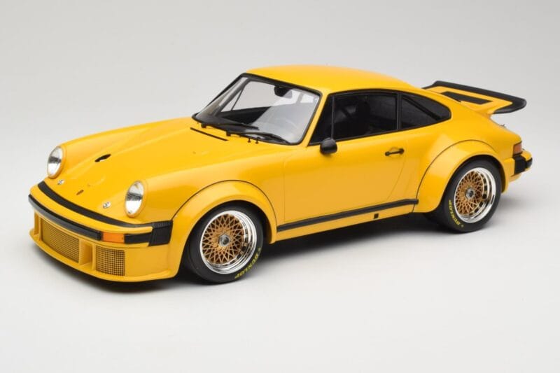 Porsche 911 934 RSR Dzeltens 1976 Minichamps 1:12 125766401 Metāls