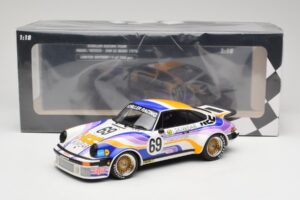 Porsche 911 934 Schiller Racing Team #69 R. Haldi / H. Vetsch 24 Hours of Le Mans 1976 Minichamps 1:18 155766469 Metāls — attēls 6 no 6