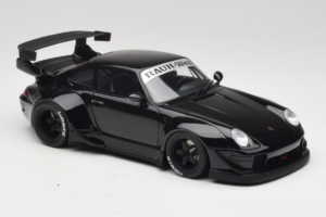 Porsche 911 964 RWB Melns GT Spirit 1:18 GTS005KJ Sveķi — attēls 4 no 6