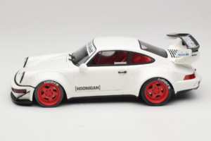 Porsche 911 964 RWB Hoonigan Balts GT Spirit 1:18 GT732 Sveķi — attēls 3 no 6