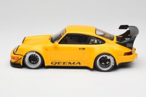 Porsche 911 964 RWB Keema Yellow GT Spirit 1:18 GT492 Sveķi — attēls 3 no 6