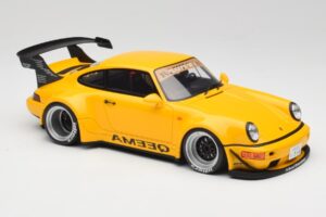 Porsche 911 964 RWB Keema Yellow GT Spirit 1:18 GT492 Sveķi — attēls 4 no 6