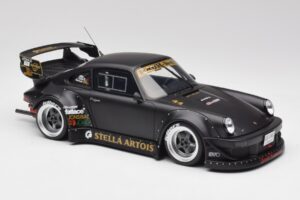 Porsche 911 964 RWB Stella Artois Bumper Delete GT Spirit 1:18 GT918 Sveķi — attēls 4 no 6