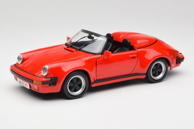 Porsche 911 964 Speedster Sarkans Maisto 1:18 37800-M2 Metāls
