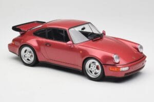 Porsche 911 964 Turbo Sarkans Minichamps 1:18 155069102 Metāls — attēls 4 no 6