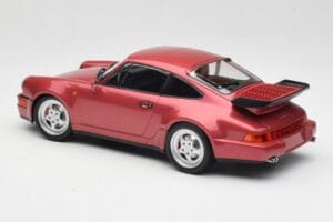 Porsche 911 964 Turbo Sarkans Minichamps 1:18 155069102 Metāls — attēls 5 no 6