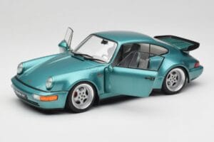 Porsche 911 964 Turbo Wimbledon Green Metallic Solido 1:18 S1803407 Metāls — attēls 2 no 8