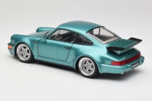 Porsche 911 964 Turbo Wimbledon Green Metallic Solido 1:18 S1803407 Metāls — attēls 7 no 8
