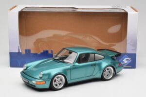 Porsche 911 964 Turbo Wimbledon Green Metallic Solido 1:18 S1803407 Metāls — attēls 8 no 8