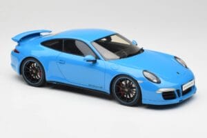 Porsche 911 991 Carrera 4S Aerokit Zils GT Spirit 1:18 GT085 Sveķi — attēls 4 no 6