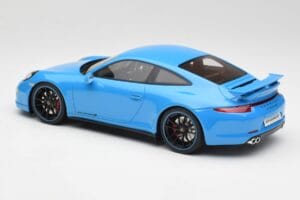 Porsche 911 991 Carrera 4S Aerokit Zils GT Spirit 1:18 GT085 Sveķi — attēls 5 no 6
