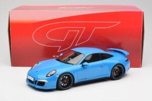 Porsche 911 991 Carrera 4S Aerokit Zils GT Spirit 1:18 GT085 Sveķi — attēls 6 no 6