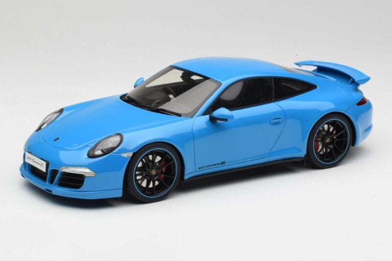 Porsche 911 991 Carrera 4S Aerokit Zils GT Spirit 1:18 GT085 Sveķi
