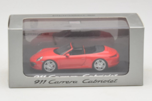 Porsche 911 991 Carrera Kabriolets Sarkans Minichamps 1:43 WAP0200120C Metāls — attēls 4 no 4