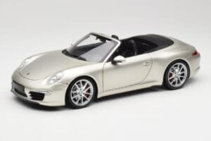 Porsche 911 991 Carrera S Kabriolets GT Sudrabs Metālisks Minichamps 1:18 100061030 Metāls
