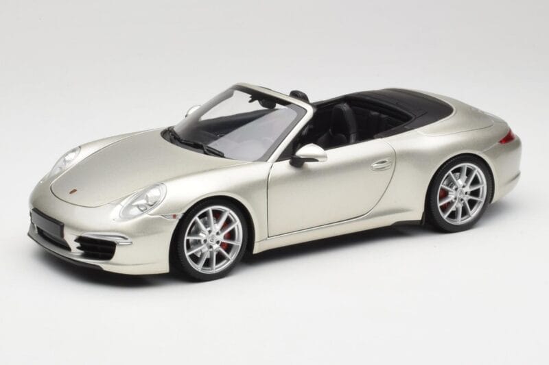 Porsche 911 991 Carrera S Kabriolets GT Sudrabs Metālisks Minichamps 1:18 100061030 Metāls
