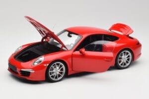 Porsche 911 991 Carrera S Guards Sarkans Minichamps 1:18 100061020 Metāls — attēls 2 no 8