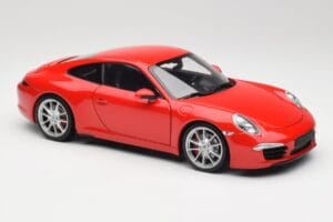 Porsche 911 991 Carrera S Guards Sarkans Minichamps 1:18 100061020 Metāls — attēls 6 no 8