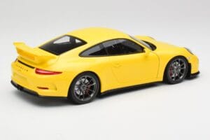 Porsche 911 991 GT3 Racing Dzeltens & Sudraba Riteņi Minichamps 1:18 110062722 Metāls — attēls 3 no 8