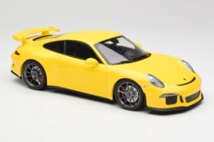 Porsche 911 991 GT3 Racing Dzeltens & Sudraba Riteņi Minichamps 1:18 110062722 Metāls — attēls 6 no 8