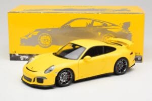 Porsche 911 991 GT3 Racing Dzeltens & Sudraba Riteņi Minichamps 1:18 110062722 Metāls — attēls 8 no 8