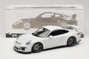 Porsche 911 991 GT3 Balts Ar Sudraba Diskiem Minichamps 1:18 113062721 Metāls — attēls 8 no 8