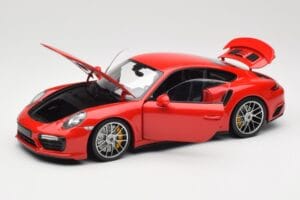 Porsche 911 991 Turbo S Guards Red Minichamps 1:18 110067122 Metāls — attēls 2 no 8