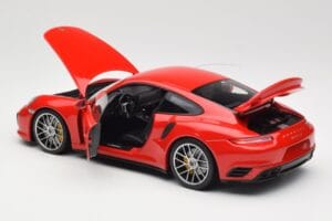 Porsche 911 991 Turbo S Guards Red Minichamps 1:18 110067122 Metāls — attēls 5 no 8