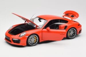 Porsche 911 991 Turbo S Lava Orange Minichamps 1:18 110067120 Metāls — attēls 2 no 8