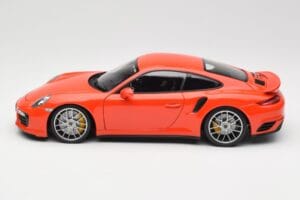 Porsche 911 991 Turbo S Lava Orange Minichamps 1:18 110067120 Metāls — attēls 4 no 8