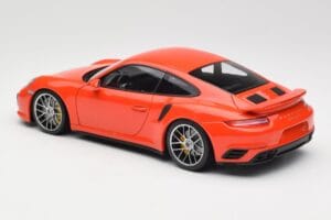 Porsche 911 991 Turbo S Lava Orange Minichamps 1:18 110067120 Metāls — attēls 7 no 8