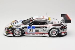 Porsche 911 991.1 GT3 R #21 WTM Racing J. Stursberg / V. Krumbach 24h Nurburgring 2016 Minichamps 1:18 155166021 Metāls — attēls 3 no 6