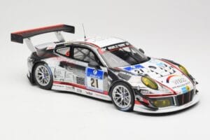 Porsche 911 991.1 GT3 R #21 WTM Racing J. Stursberg / V. Krumbach 24h Nurburgring 2016 Minichamps 1:18 155166021 Metāls — attēls 4 no 6