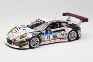 Porsche 911 991.1 GT3 R #21 WTM Racing J. Stursberg / V. Krumbach 24h Nurburgring 2016 Minichamps 1:18 155166021 Metāls