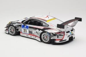 Porsche 911 991.1 GT3 R #21 WTM Racing J. Stursberg / V. Krumbach 24h Nurburgring 2016 Minichamps 1:18 155166021 Metāls — attēls 5 no 6