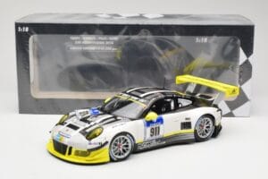 Porsche 911 991.1 GT3 R #911 Manthey Racing N. Tandy / E. Bamber 24h Nurburgring 2016 Minichamps 1:18 155166911 Metāls — attēls 6 no 6