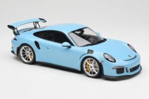 Porsche 911 991.1 GT3 RS Zils Matēti Diski Minichamps 1:18 153066235 Metāls — attēls 4 no 6