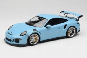 Porsche 911 991.1 GT3 RS Zils Matēti Diski Minichamps 1:18 153066235 Metāls