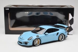 Porsche 911 991.1 GT3 RS Zils Matēti Diski Minichamps 1:18 153066235 Metāls — attēls 6 no 6