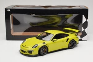 Porsche 911 991.1 GT3 RS Gaiši Zaļš Minichamps 1:18 155066222 Metāls — attēls 6 no 6