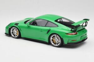 Porsche 911 991.1 GT3 RS Lizard Zaļš & Sudraba Riteņi Minichamps 1:18 153066229 Metāls — attēls 5 no 6