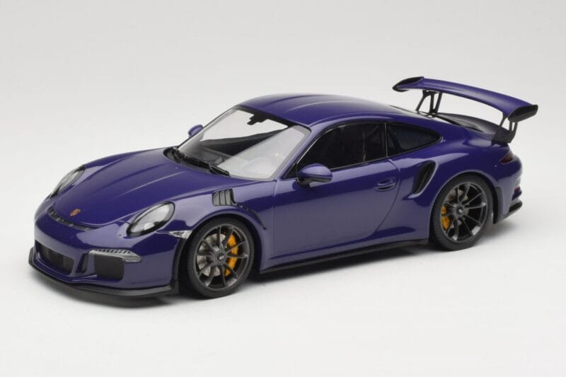 Porsche 911 991.1 GT3 RS Ultraviolet Minichamps 1:18 155066221 Metāls