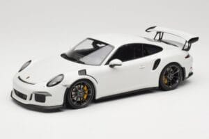 Porsche 911 991.1 GT3 RS Balts Melni Diski Minichamps 1:18 153066224 Metāls
