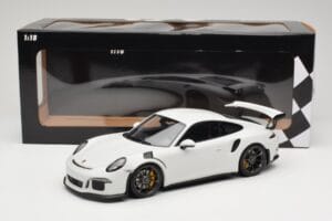 Porsche 911 991.1 GT3 RS Balts Melni Diski Minichamps 1:18 153066224 Metāls — attēls 6 no 6